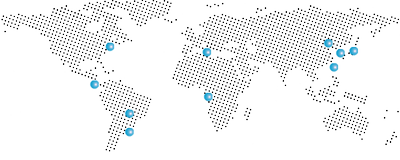 Weltkarte -große Punkte